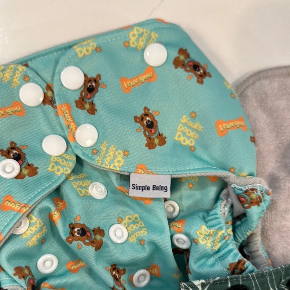Tula and Simple Beings Reusable Diapers / Covers - Yellow, Teal, Green